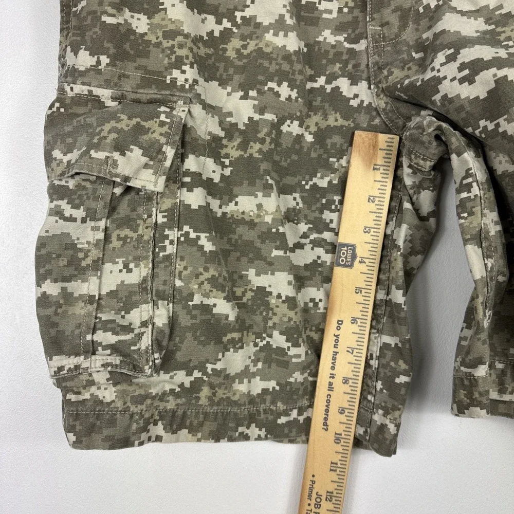 Faded Glory Cargo Shorts Mens Size 32 Digital Camo Tactical Paratrooper Green‎